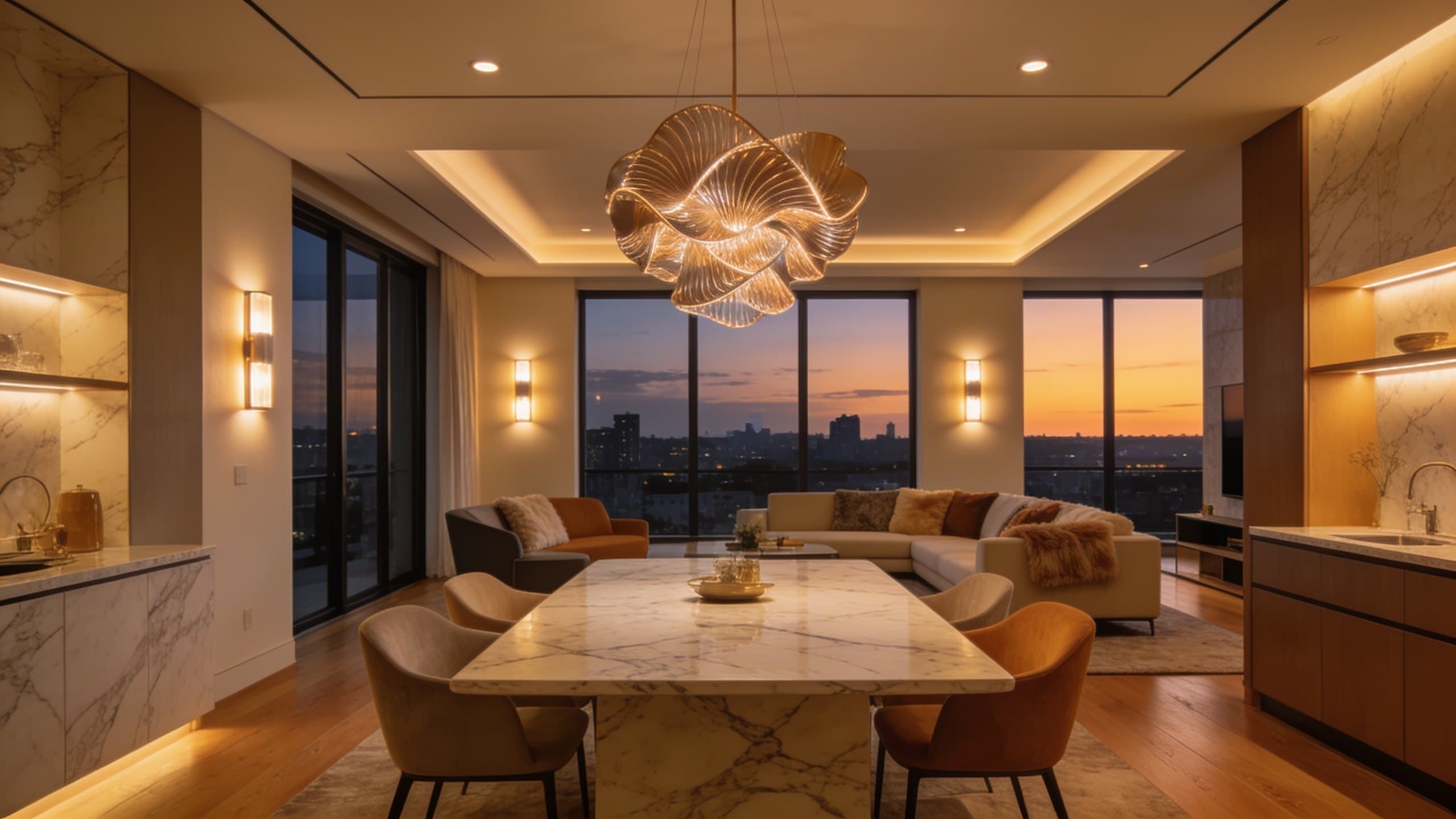 Auckland home at dusk